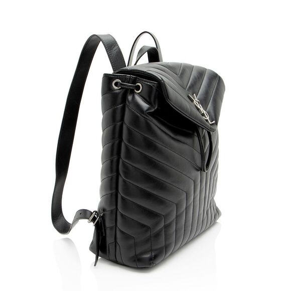 Saint Laurent Matelasse Calfskin Monogram LouLou Medium Backpack - Picture 2 of 15